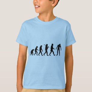 ゾンビの進化のTシャツのデザイン Tシャツ