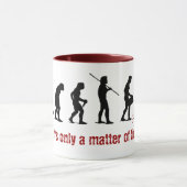 ゾンビの進化-マグ マグカップ (中央)