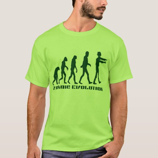 ゾンビの進化 Tシャツ (正面)