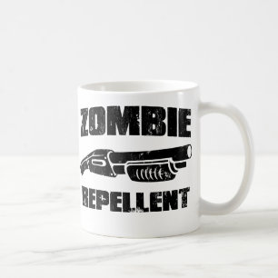 ゾンビの防水加工剤-散弾銃 コーヒーマグカップ