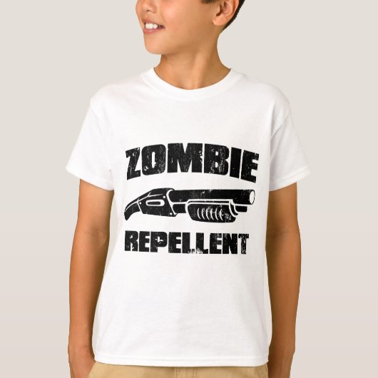 ゾンビの防水加工剤-散弾銃 Tシャツ (正面)