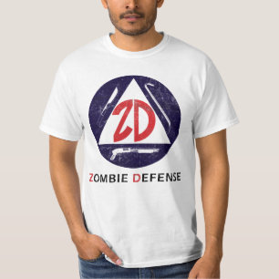 ゾンビの防衛 Tシャツ