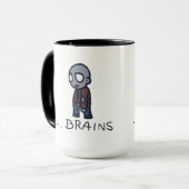 ゾンビの頭脳のマグ マグカップ (正面左)
