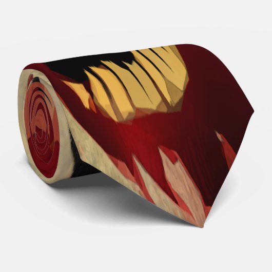 ゾンビの顔のタイ ネクタイ (ロール)