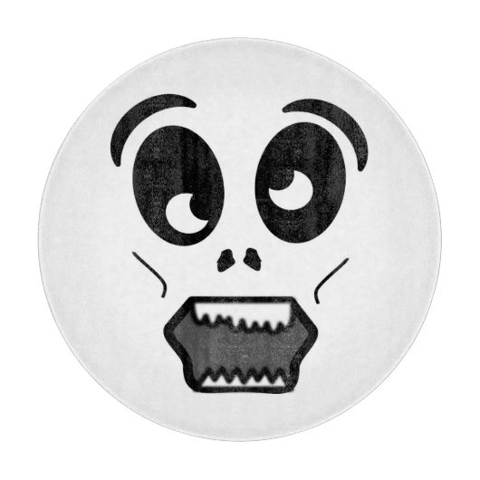 ゾンビの顔 カッティングボード (正面)