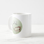 ゾンビの顔 コーヒーマグカップ (正面左)