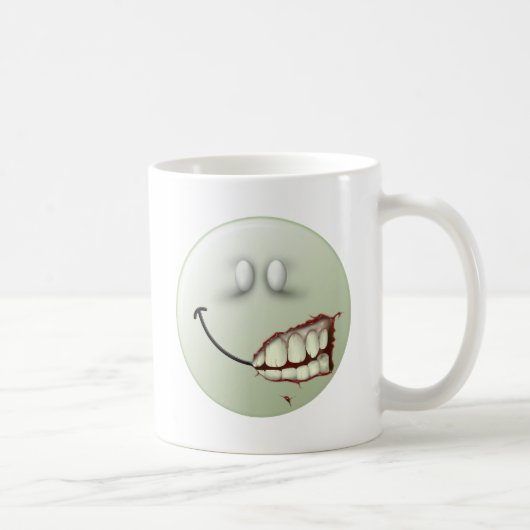 ゾンビの顔 コーヒーマグカップ (右)