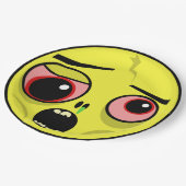 ゾンビの顔 ペーパープレート (アングル)