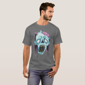 ゾンビの顔 脳 ハロウィン デビル ホラー 面白い Tシャツ (正面フル)