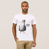 ゾンビの鳥が脳をペックしたい Tシャツ (正面フル)