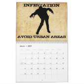 ゾンビの黙示録のカレンダー カレンダー (3月 2027)