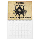 ゾンビの黙示録のカレンダー カレンダー (2月 2027)