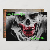 ゾンビの黙示録のパーティの招待状 招待状 (正面/裏面)