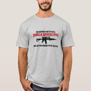 ゾンビの黙示録のワイシャツについての最も堅い部分 Tシャツ