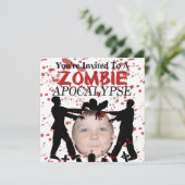 ゾンビの黙示録の侵入に写真を追加する 招待状 (スタンド正面)