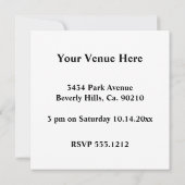 ゾンビの黙示録の侵入に写真を追加する 招待状 (裏面)