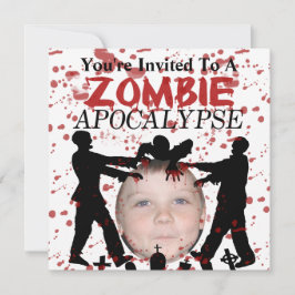 ゾンビの黙示録の侵入に写真を追加する 招待状