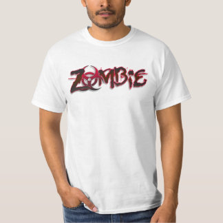 ゾンビの黙示録の生物学的災害［有害物質］の安いハロウィンのワイシャツ Tシャツ