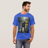 ゾンビの黙示録の看板 ホラー映画スタイル Tシャツ (正面フル)