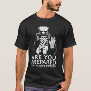 ゾンビの黙示録の米国市民ワイシャツ Tシャツ