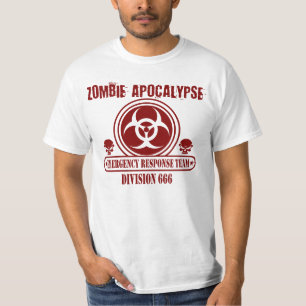 ゾンビの黙示録の緊急状態応答のチーム Tシャツ
