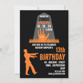 ゾンビの黙示録をテーマにした脱出ゲームの誕生日パーティー 招待状 (正面)
