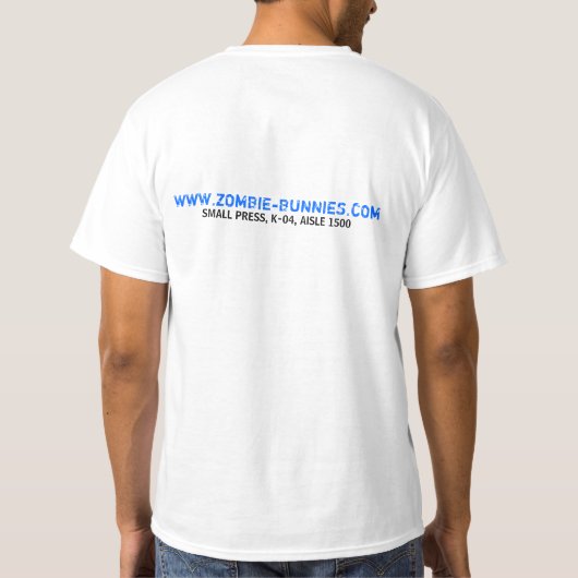 ゾンビのBunnieの養子縁組あっせん業者 Tシャツ (裏面)