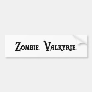 ゾンビのValkyrieのバンパーステッカー バンパーステッカー
