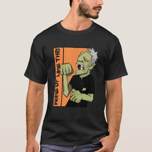 ゾンビはこのハロウィンを機に目覚めた Tシャツ (正面)