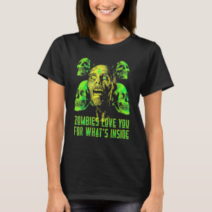 ゾンビはグラフィックの中でwhatsのためにあなたを愛 tシャツ