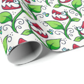 ゾンビはパターンを植えます ラッピングペーパー (ロールコーナー)