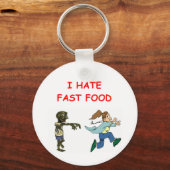 ゾンビはファストフードを嫌う キーホルダー (正面)