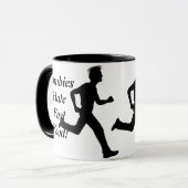 ゾンビはファースト・フードを憎みます! コーヒーのマグ マグカップ (正面左)