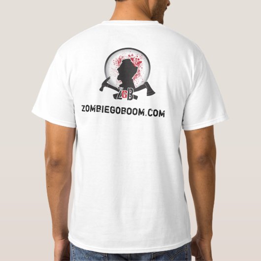 ゾンビはワイシャツブームの行きます Tシャツ (裏面)