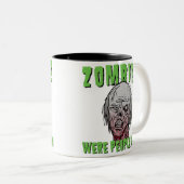 ゾンビは人々、余りに-マグでした ツートーンマグカップ (正面右)