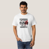 ゾンビは呼出しを救急医療隊員のTシャツ来ています Tシャツ (正面フル)
