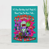 ゾンビは実質の挨拶状です カード (正面)