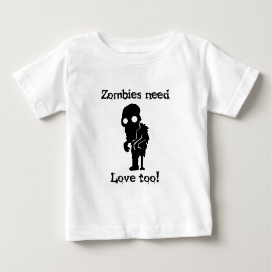 ゾンビは愛を必要としますも ベビーTシャツ (正面)