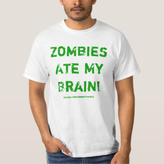 ゾンビは私の頭脳のTシャツを食べました Tシャツ
