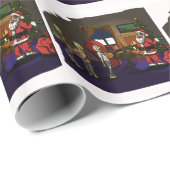 ゾンビは重くサンタの武装させていた包装紙に会います ラッピングペーパー (ロールコーナー)