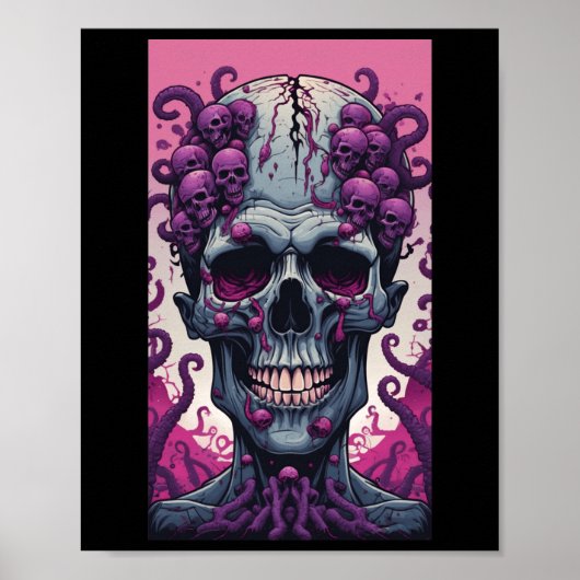 ゾンビは頭を覆う脳を持っている ポスター (正面)