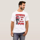ゾンビは頭脳の輝きTシャツが好き Tシャツ (正面フル)