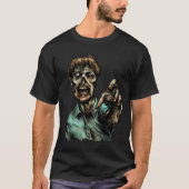 ゾンビは食べなきゃ Tシャツ (正面)