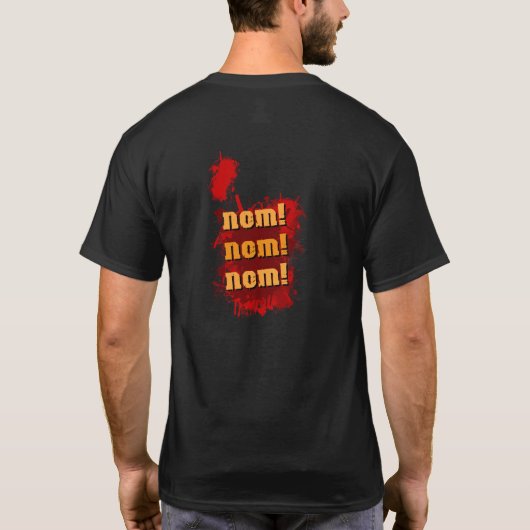 ゾンビはTシャツを蓄えます! (味方される2) Tシャツ (裏面)