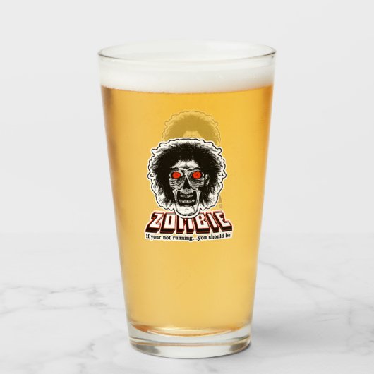 ゾンビもしーお前のランニングではない人は タンブラーグラス (ドリンク正面)