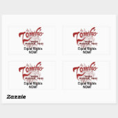 ゾンビも人間だった 長方形シール (シート)