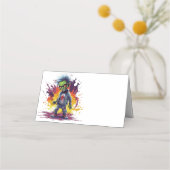 ゾンビをテーマにしたキッズパーティー プレイスカード (正面)