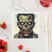 ゾンビをテーマにしたハローウィンパーティ スタンダードカクテルナプキン (インサイチュ)