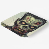 ゾンビをテーマにしたハローウィンパーティ ペーパープレート (傾斜あり)