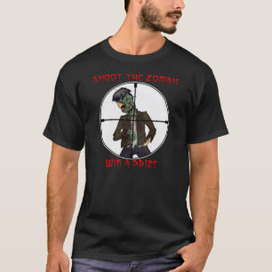ゾンビを撃って下さい Tシャツ